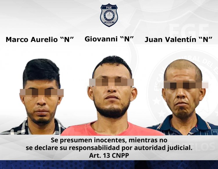 Tres detenidos con droga y arma en Jojutla; van a juicio