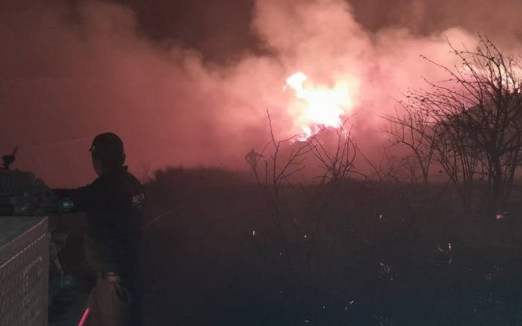 En Yecapixtla, incendio consumió más de 4 mil metros de pastizales