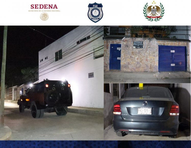 FIDAI y Ejército Mexicano, aseguran inmueble relacionado con robo de autos
