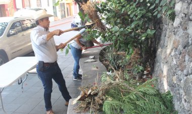 Continua edil de Cuernavaca con el rescate y embellecimiento de espacios públicos
