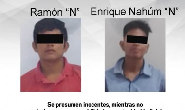 Capturan a 2 masculinos por robo y daños en Tepalcingo