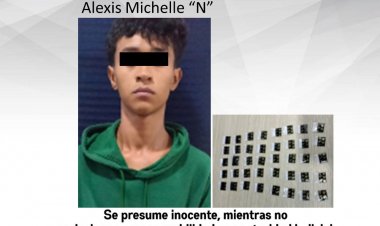 Por más que corrió fue atorado Alexis Michelle “N”; traía, al parecer, cristal