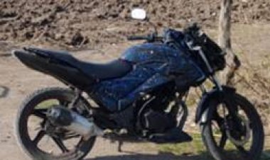 Motocicleta con reporte de robo fue asegurada