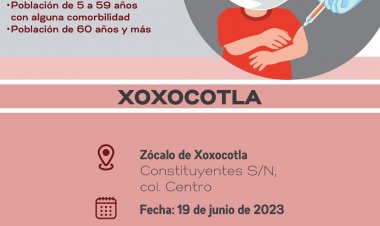 Habrá módulos de vacunación de SSM en  Xoxocotla, Tlaltizapan, Axochiapan y Cuautla