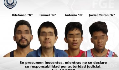 En Yautepec detienen a cuatro; les aseguraron pistolas y polvo blanco