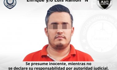 Capturan a Enrique y/o Luis Ramón “N”,  por robo de vehículo con violencia