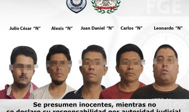 Van a prisión cinco presuntos extorsionadores de Oaxtepec