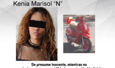 La aprehenden, por posesión de vehículo de procedencia ilícita