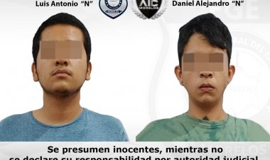 Cayó este par de jóvenes de Jojutla en posesión de droga