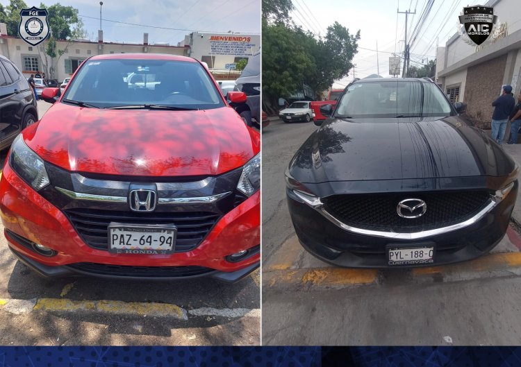 Una Honda HR-V y un Mazda CX5 robados, ya recuperados
