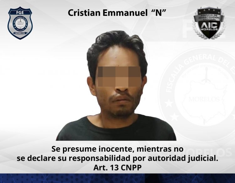 Fiscalía vincula a proceso a Cristian Emmanuel“N”, por robo a minisúper