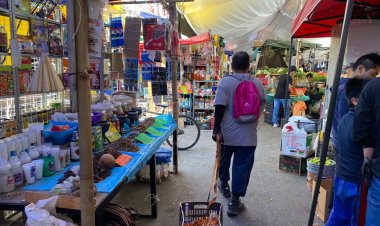 Comercio del H. Galeana aguarda reconstrucción y sufre con lluvias