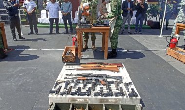Sedena recopiló 127 armas en canje; las destruyó ayer