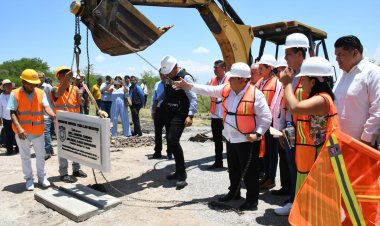 Colocan primera piedra del Centro de Justicia para las Mujeres en Jojutla