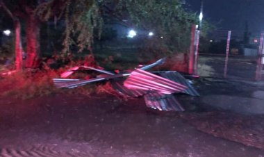 Una tromba causó daños en Tepalcingo