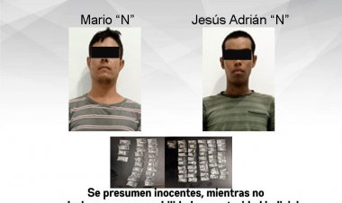 Está pareja fue atrapada en Temixco con presunta droga