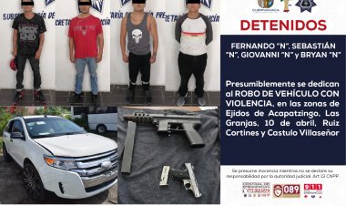 Golpe a bandas de robo de vehículos, autopartes y asaltos en esta capital