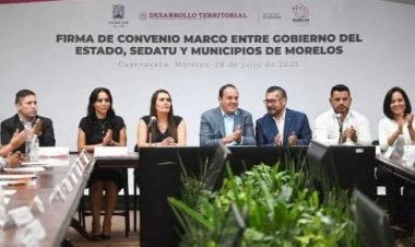 Firmaron convenio Morelos y la Sedatu