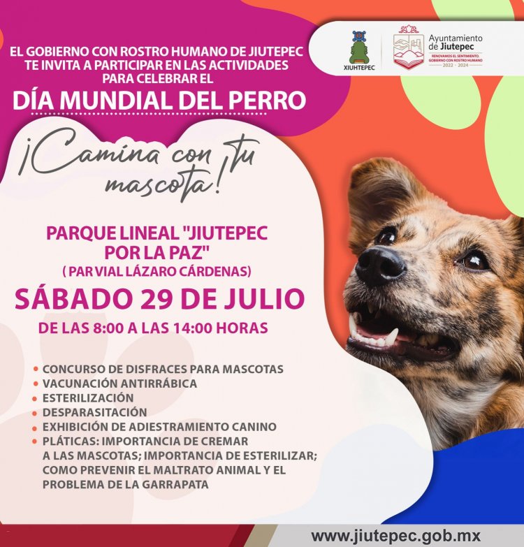 Jiutepec organiza actividades por el Día del Perro