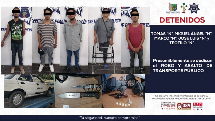 Presuntos ladrones de autos y autopartes pudieron ya ser detenidos en Cuernavaca