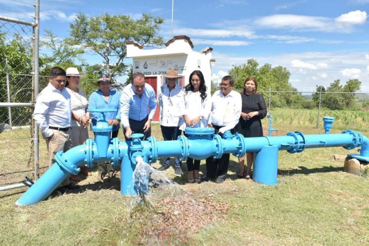 El gobernador inauguró obras de agua en Los Altos de Morelos
