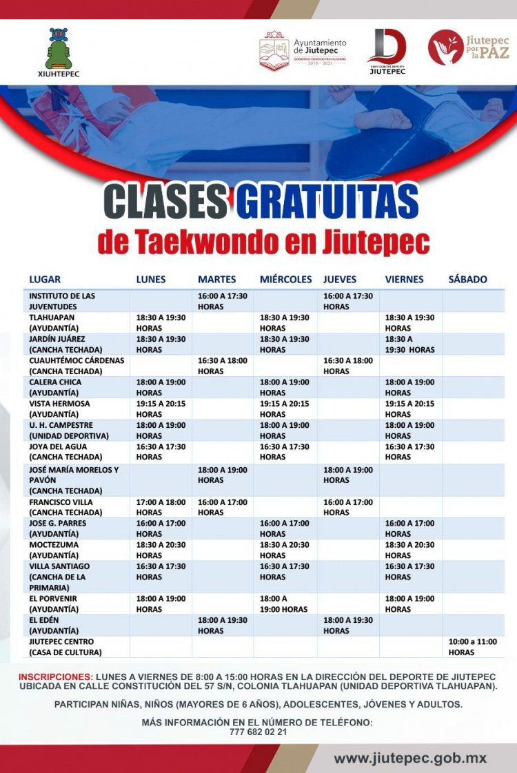 Ofrece gobierno de Rafael Reyes clases gratuitas de taekwondo