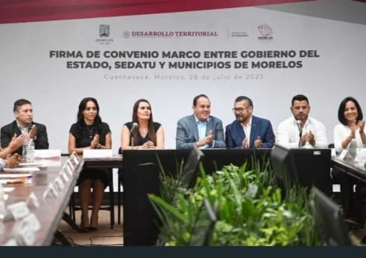 Firmaron convenio Morelos y la Sedatu