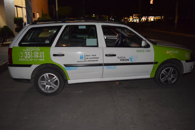 Taxistas de Cuautla salen poco de noche ante la inseguridad