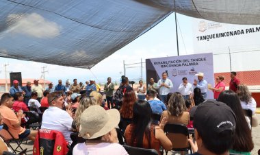 Rafael Reyes entregó rehabilitación de tanque de agua