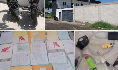 AIC cató predio usado en robo de motos y para almacenar ¨motopartes¨ hurtadas