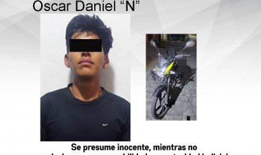 Traía una motocicleta robada en Temixco, acusa la Policía