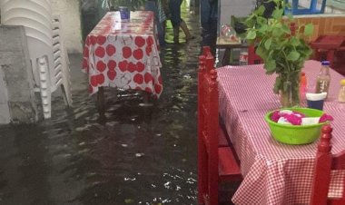 Nuevo golpe a comerciantes del H. Galeana, ahora propinado por la lluvia