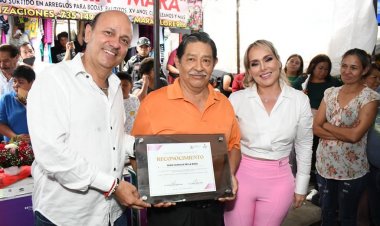 Recorrieron Araceli García Garnica y Rodrigo Arredondo mercados de Cuautla