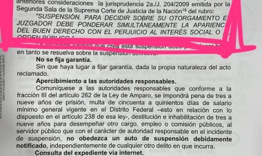 Se ampara Gamboa Olea para evitar su destitución