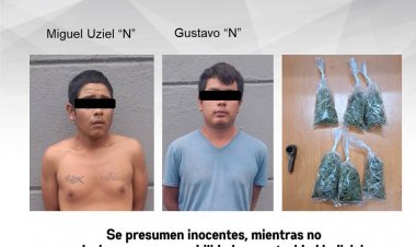 En E. Zapata cayeron estos 2 por delitos contra la salud