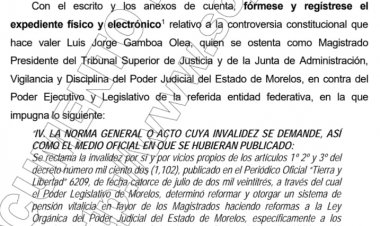 Va Jorge Gamboa Olea a  la Corte por controversia