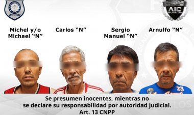 Cayeron cuatro con drogas y armas en cateo en la capital