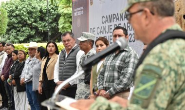 Rafael Reyes invita a la población a la campaña de canje de armas de fuego