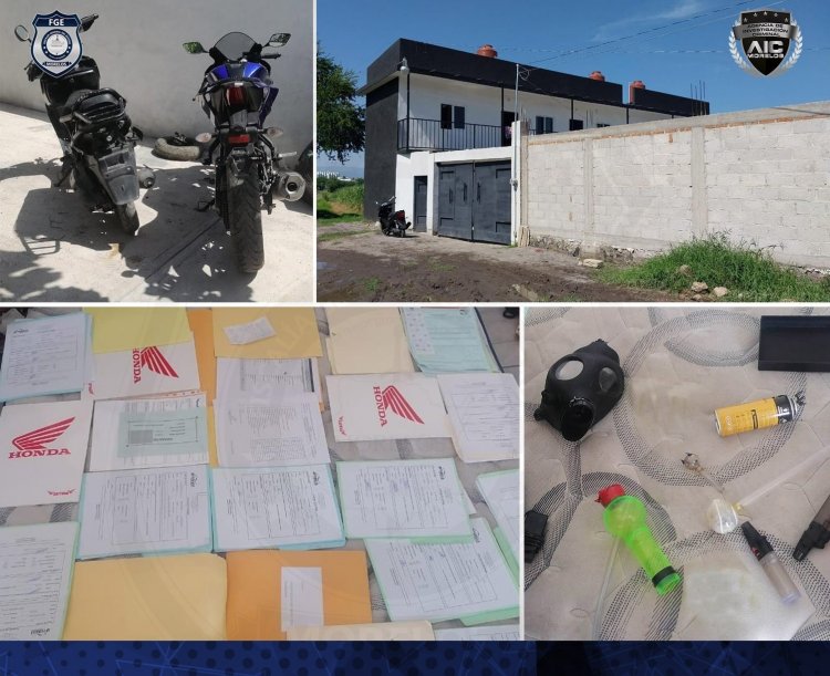 AIC cató predio usado en robo de motos y para almacenar ¨motopartes¨ hurtadas