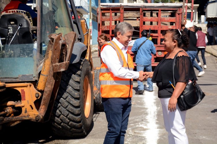 Inició Cuernavaca construcción de drenaje y pavimentación de calles