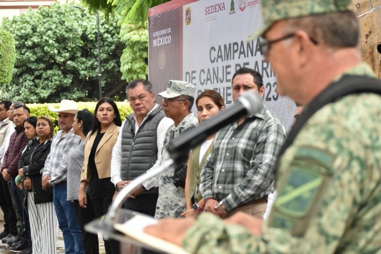 Rafael Reyes invita a la población a la campaña de canje de armas de fuego