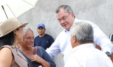 Obras en favor de colonos de la Josefa Ortiz de Domínguez, supervisadas por Rafael Reyes