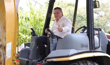 Obras hidroagrícolas en Jiutepec, iniciadas por el alcalde Rafa Reyes