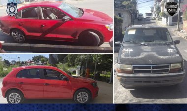 Cuatro automotores con reporte de robo, recuperados por la AIC