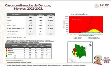 Ya supera Morelos los dos mil casos de dengue
