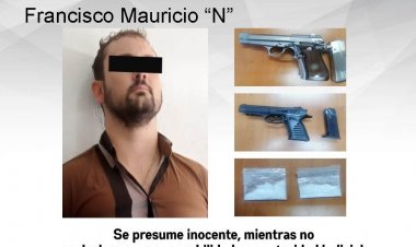 Por drogas, un arma y amenazas, quedó detenido el joven Mauricio