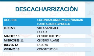 Gobierno de Jiutepec continúa con jornadas de descacharrización