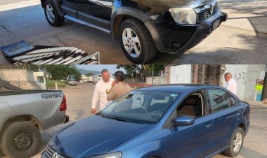 2 vehículos, asegurados por elementos de la AIC