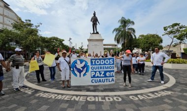 Por temor o desinterés, poco eco  en marcha por la paz en Cuautla