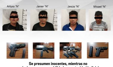 Cayeron siete sujetos en Jantetelco con armas de fuego de grueso calibre